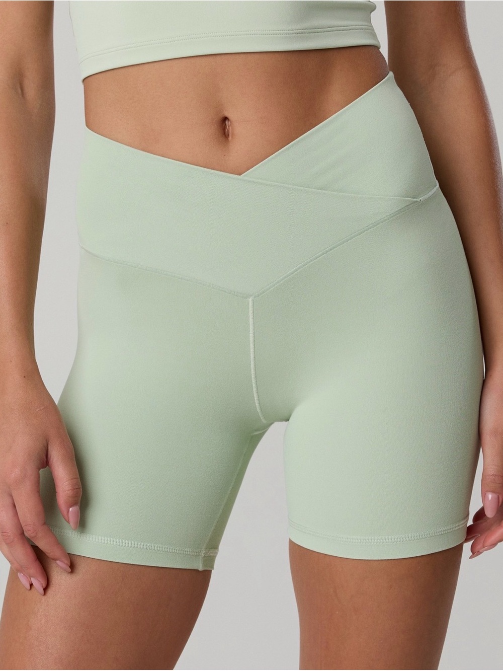 πNWTπ Aerie Offline Real Me Crossover High Waisted 5" Bike Short - Picture 2 of 8